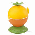 lemon squeezer, unique non-drip valve, anti-drip spout design, 20W, eye-catching orange shape design